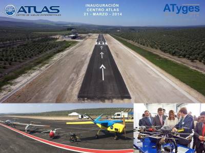 ATyges participa en la inauguración del Primer Centro de Vuelos Experimentales para drones en España, el Centro ATLAS