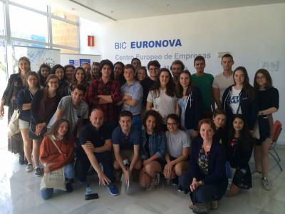 Students of Paris-Dauphine University learn the management model of BIC Euronova