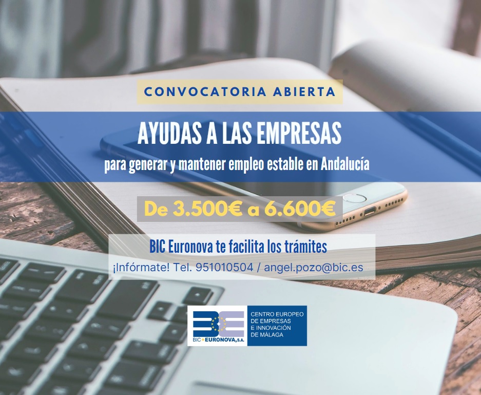 Ayudas a las empresas para generar y mantener empleo estable en Andalucía