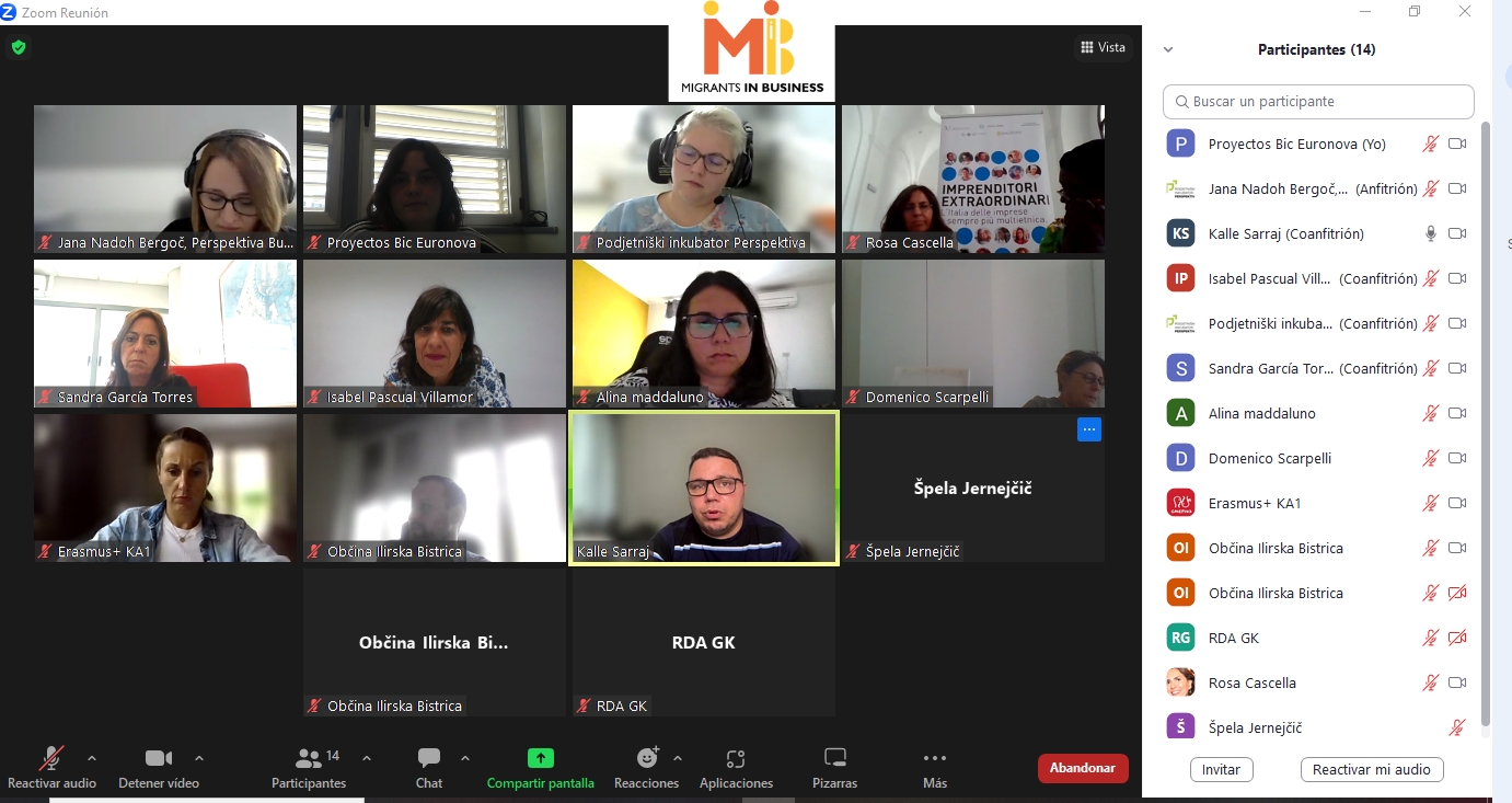 BIC Euronova celebra mesa redonda en el marco del Proyecto Migrants in Business