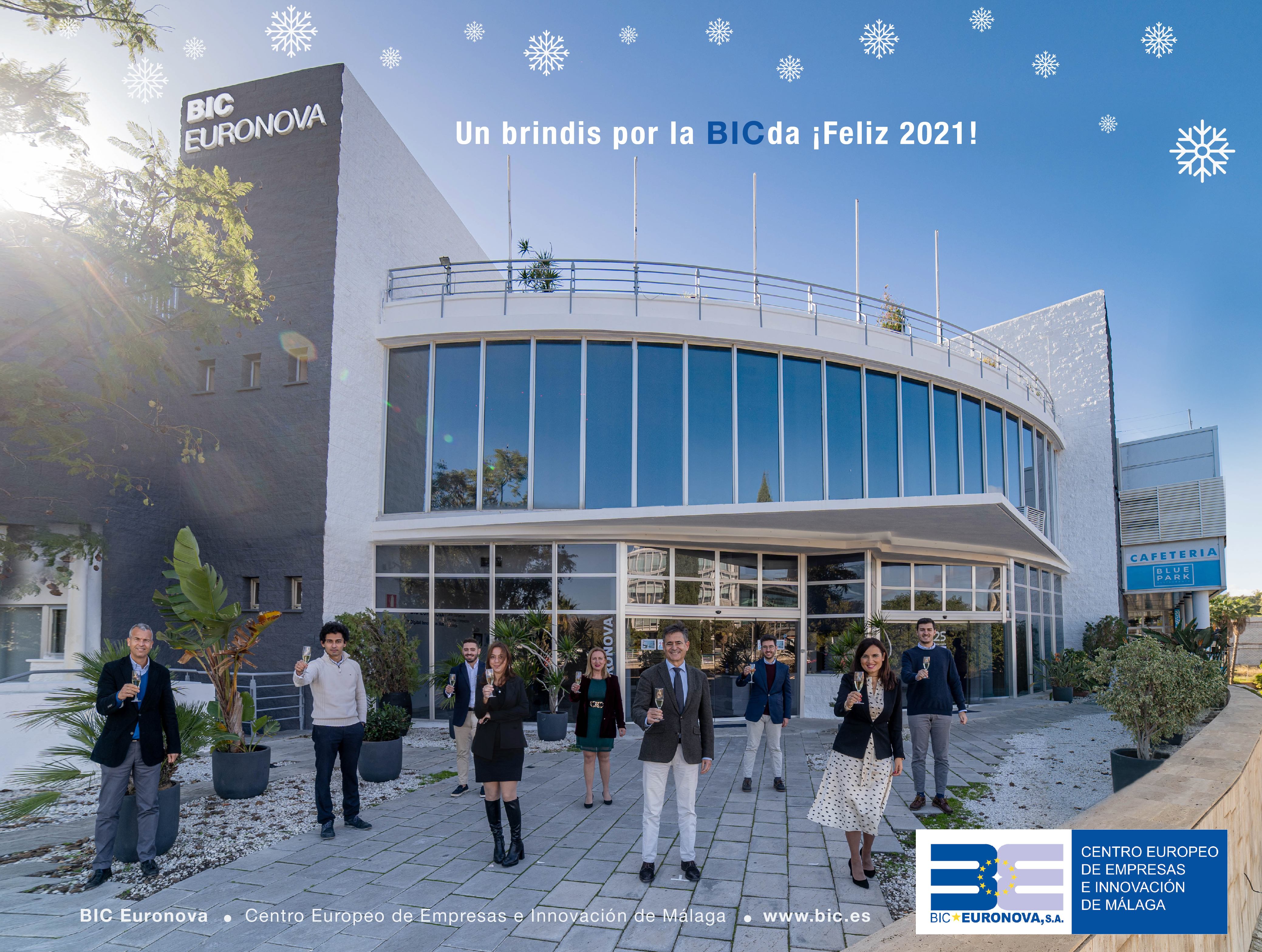 ¡Salud e Innovación! Un brindis por la BICda. El equipo de BIC Euronova os deseamos ¡Feliz 2021!