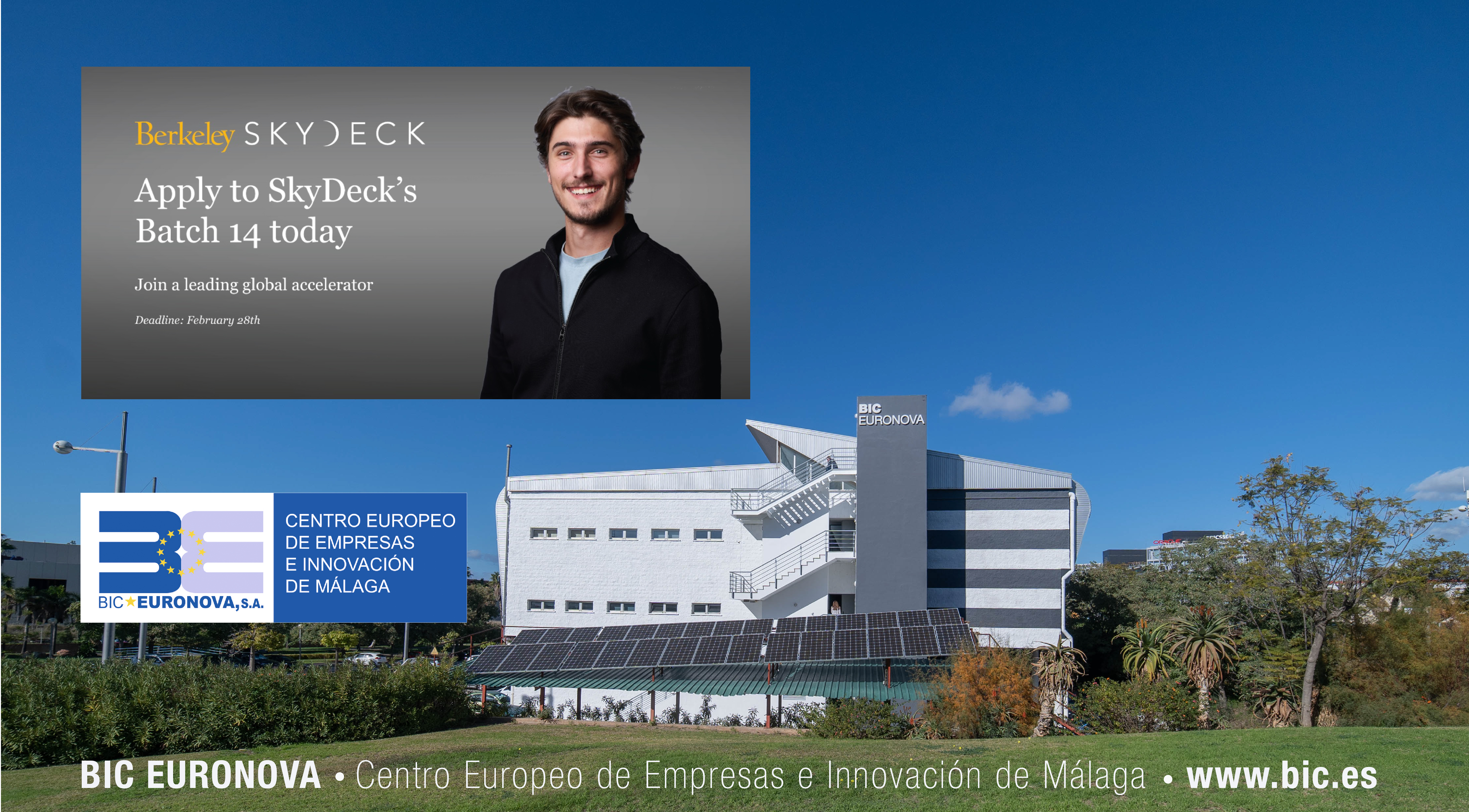  ​​​​​​​Se buscan dos Startups malagueñas para nuevo programa de aceleración de Berkeley SkyDeck en Estados Unidos.